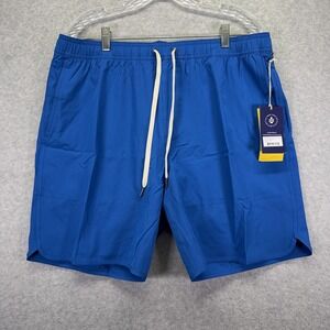 Fair Harbor Anchor Swim Trunks Mens 2XL Cobalt Mastos Lined Drawstring